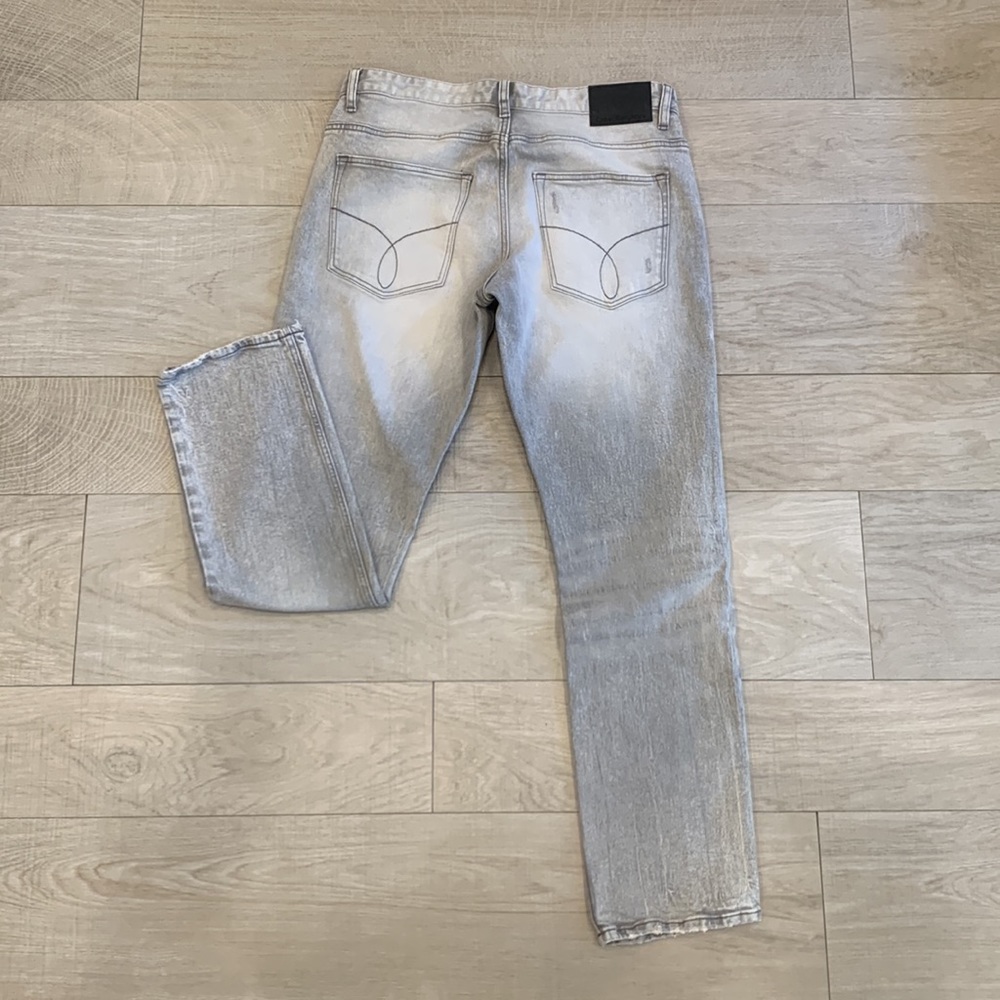 Calvin Klein Gray Washed Jeans - Picture 6 of 8